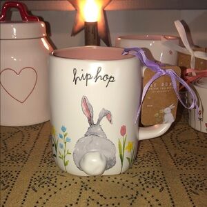 Rae Dunn HIP HOP Mug Bunny with Raised Tail